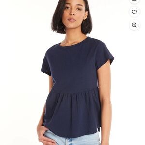 BNWT time & tru peplum tie back top